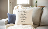 PERSONALISED 'WE LOVE' SCATTER CUSHIONS