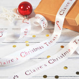 35 MM PERSONALISED CHRISTMAS RIBBON (VARIOUS COLOURS) 20 METERS