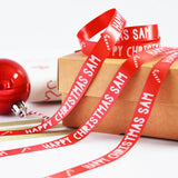 15 MM PERSONALISED CHRISTMAS RIBBON (VARIOUS COLOURS) 20 METERS