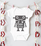 'LOVE MACHINE' VALENTINES DAY BABYGROW