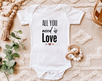 'ALL YOU NEED IS LOVE'  BABY GROW