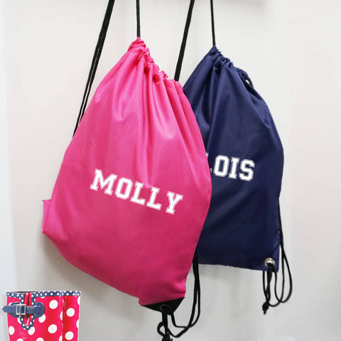 SPORTS PE PERSONALISED DRAWSTRING BAG