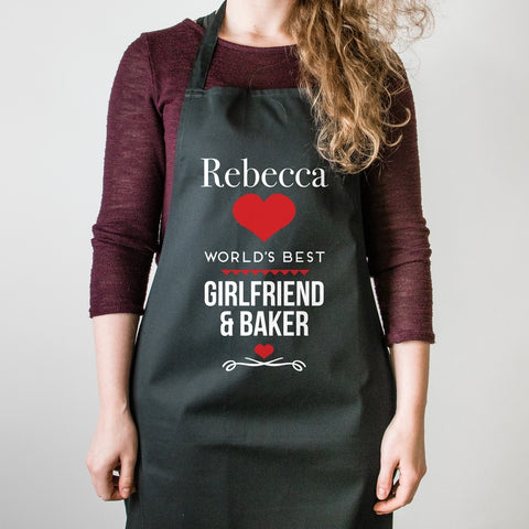 'WORLD'S BEST GIRLFRIEND & BAKER' APRON